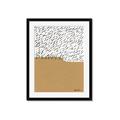 Picture of Mid Century Abstract Taupe _GroupedProduct_Rectangle_Portrait_Framed_Matted_
