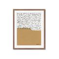 Picture of Mid Century Abstract Taupe _GroupedProduct_Rectangle_Portrait_Framed_Matted_