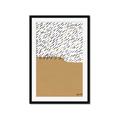 Picture of Mid Century Abstract Taupe _GroupedProduct_Rectangle_Portrait_Framed_Matted_