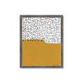 Picture of Mid Century Abstract Yellow _GroupedProduct_Rectangle_Portrait_Framed_Matted_