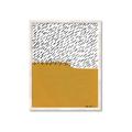 Picture of Mid Century Abstract Yellow _GroupedProduct_Rectangle_Portrait_Framed_Matted_