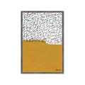 Picture of Mid Century Abstract Yellow _GroupedProduct_Rectangle_Portrait_Framed_Matted_