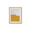 Picture of Mid Century Abstract Yellow _GroupedProduct_Rectangle_Portrait_Framed_Matted_