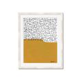 Picture of Mid Century Abstract Yellow _GroupedProduct_Rectangle_Portrait_Framed_Matted_