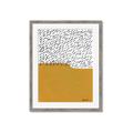 Picture of Mid Century Abstract Yellow _GroupedProduct_Rectangle_Portrait_Framed_Matted_