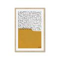 Picture of Mid Century Abstract Yellow _GroupedProduct_Rectangle_Portrait_Framed_Matted_