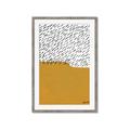 Picture of Mid Century Abstract Yellow _GroupedProduct_Rectangle_Portrait_Framed_Matted_