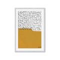 Picture of Mid Century Abstract Yellow _GroupedProduct_Rectangle_Portrait_Framed_Matted_