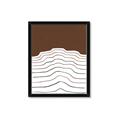 Picture of Mid Century Abstract Brown _GroupedProduct_Rectangle_Portrait_Framed_Matted_