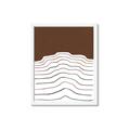 Picture of Mid Century Abstract Brown _GroupedProduct_Rectangle_Portrait_Framed_Matted_