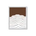 Picture of Mid Century Abstract Brown _GroupedProduct_Rectangle_Portrait_Framed_Matted_