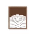Picture of Mid Century Abstract Brown _GroupedProduct_Rectangle_Portrait_Framed_Matted_