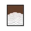 Picture of Mid Century Abstract Brown _GroupedProduct_Rectangle_Portrait_Framed_Matted_