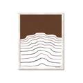 Picture of Mid Century Abstract Brown _GroupedProduct_Rectangle_Portrait_Framed_Matted_