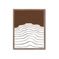 Picture of Mid Century Abstract Brown _GroupedProduct_Rectangle_Portrait_Framed_Matted_