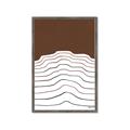 Picture of Mid Century Abstract Brown _GroupedProduct_Rectangle_Portrait_Framed_Matted_