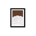 Picture of Mid Century Abstract Brown _GroupedProduct_Rectangle_Portrait_Framed_Matted_