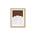 Picture of Mid Century Abstract Brown _GroupedProduct_Rectangle_Portrait_Framed_Matted_