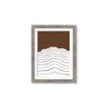 Picture of Mid Century Abstract Brown _GroupedProduct_Rectangle_Portrait_Framed_Matted_