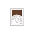 Picture of Mid Century Abstract Brown _GroupedProduct_Rectangle_Portrait_Framed_Matted_