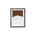 Picture of Mid Century Abstract Brown _GroupedProduct_Rectangle_Portrait_Framed_Matted_