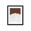 Picture of Mid Century Abstract Brown _GroupedProduct_Rectangle_Portrait_Framed_Matted_