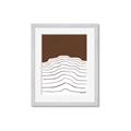 Picture of Mid Century Abstract Brown _GroupedProduct_Rectangle_Portrait_Framed_Matted_