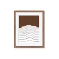 Picture of Mid Century Abstract Brown _GroupedProduct_Rectangle_Portrait_Framed_Matted_