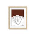 Picture of Mid Century Abstract Red _GroupedProduct_Rectangle_Portrait_Framed_Matted_