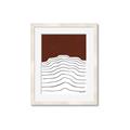 Picture of Mid Century Abstract Red _GroupedProduct_Rectangle_Portrait_Framed_Matted_