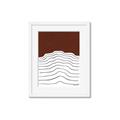 Picture of Mid Century Abstract Red _GroupedProduct_Rectangle_Portrait_Framed_Matted_