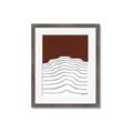 Picture of Mid Century Abstract Red _GroupedProduct_Rectangle_Portrait_Framed_Matted_