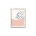 Picture of Mid Century Abstract Pink _GroupedProduct_Rectangle_Portrait_Framed_Matted_