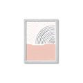 Picture of Mid Century Abstract Pink _GroupedProduct_Rectangle_Portrait_Framed_Matted_
