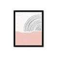 Picture of Mid Century Abstract Pink _GroupedProduct_Rectangle_Portrait_Framed_Matted_