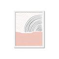 Picture of Mid Century Abstract Pink _GroupedProduct_Rectangle_Portrait_Framed_Matted_