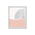 Picture of Mid Century Abstract Pink _GroupedProduct_Rectangle_Portrait_Framed_Matted_