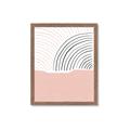 Picture of Mid Century Abstract Pink _GroupedProduct_Rectangle_Portrait_Framed_Matted_