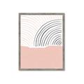 Picture of Mid Century Abstract Pink _GroupedProduct_Rectangle_Portrait_Framed_Matted_
