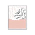 Picture of Mid Century Abstract Pink _GroupedProduct_Rectangle_Portrait_Framed_Matted_