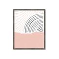 Picture of Mid Century Abstract Pink _GroupedProduct_Rectangle_Portrait_Framed_Matted_