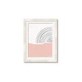 Picture of Mid Century Abstract Pink _GroupedProduct_Rectangle_Portrait_Framed_Matted_