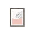 Picture of Mid Century Abstract Pink _GroupedProduct_Rectangle_Portrait_Framed_Matted_
