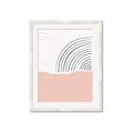 Picture of Mid Century Abstract Pink _GroupedProduct_Rectangle_Portrait_Framed_Matted_