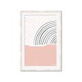 Picture of Mid Century Abstract Pink _GroupedProduct_Rectangle_Portrait_Framed_Matted_