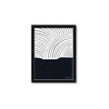 Picture of Mid Century Abstract Blue  _GroupedProduct_Rectangle_Portrait_Framed_Matted_