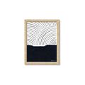 Picture of Mid Century Abstract Blue  _GroupedProduct_Rectangle_Portrait_Framed_Matted_