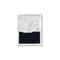 Picture of Mid Century Abstract Blue  _GroupedProduct_Rectangle_Portrait_Framed_Matted_