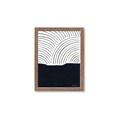 Picture of Mid Century Abstract Blue  _GroupedProduct_Rectangle_Portrait_Framed_Matted_