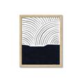 Picture of Mid Century Abstract Blue  _GroupedProduct_Rectangle_Portrait_Framed_Matted_